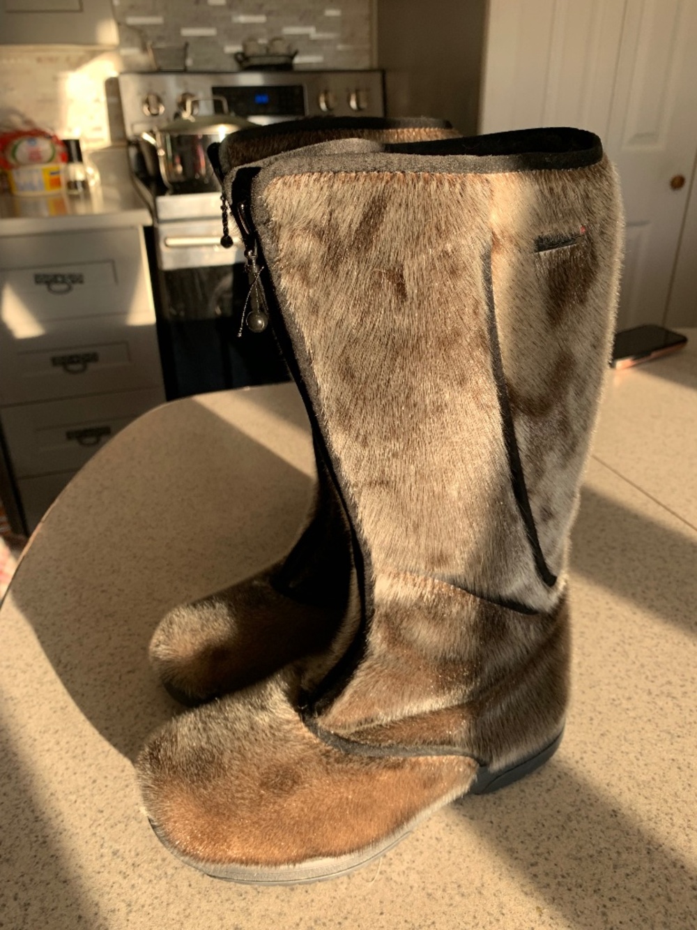 Beautiful seal skin boots!